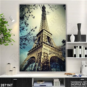 Tranh những tán cây chạm đỉnh tháp