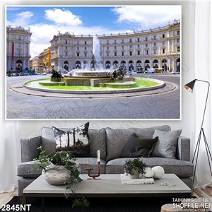 Tranh khung viên tòa lâu đài