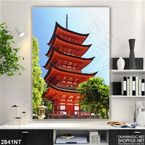 Tranh đỉnh chùa treo tường