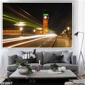 Tranh những vệt sáng trên đường về đêm