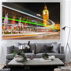 Tranh những vệt sáng trong thành phố