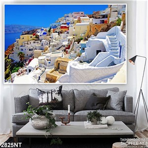 Tranh phong cảnh trên bờ biển Hy Lạp