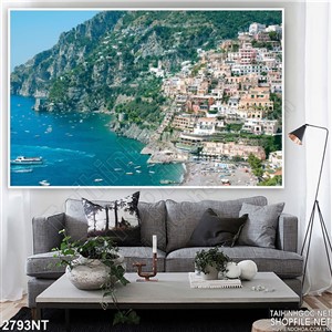 Tranh phong cảnh bờ biển hy lạp