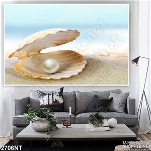 Tranh viên ngọc trai treo tường