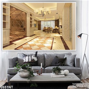 Tranh căn phòng sang trọng in uv