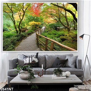 Tranh lối cầu thang trong rừng cây