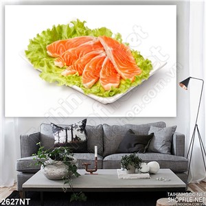 Tranh phile cá voi xanh treo tường