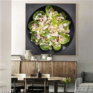 Tranh ẩm thực rau xanh