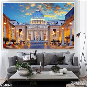 Tranh cung điện nguy nga treo tường