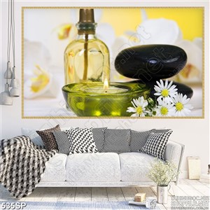 Tranh tinh dầu oliu thư giãn in spa