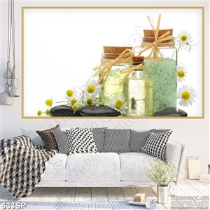 Tranh bình lọ muối khoáng thơm