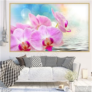 Tranh đẹp nhành hoa lan