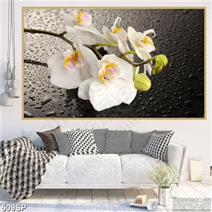 Tranh đẹp hoa lan mới nhất in uv