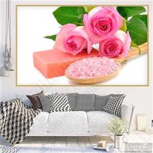Tranh hoa hồng in uv cho spa