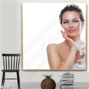 Tranh wall cô gái và khuôn mặt đẹp
