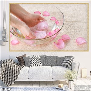 Tranh spa cánh hoa hồng thơm