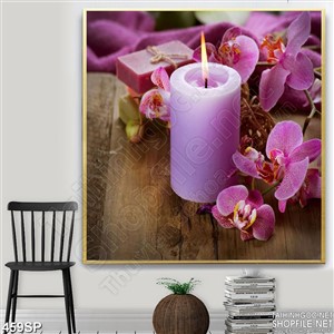 Tranh nến tím thơm spa mới nhất