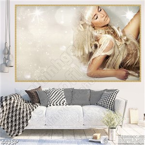 Tranh in cô gái tóc vàng đẹp nhất