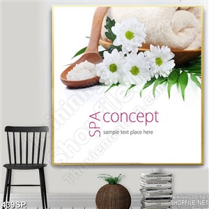 Tranh cúc trắng nhị xanh mới nhất