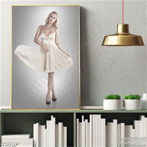 Tranh spa cô gái nữ tính