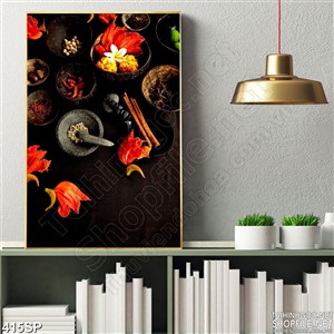 Tranh khổ dọc nguyên liệu massage