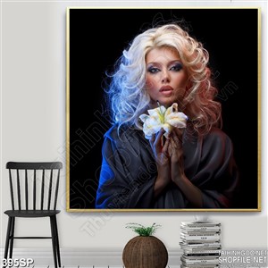 Tranh nhiếp ảnh nghệ thuật cô gái