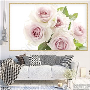 Tranh in wall hoa hồng phớt  đẹp nhất