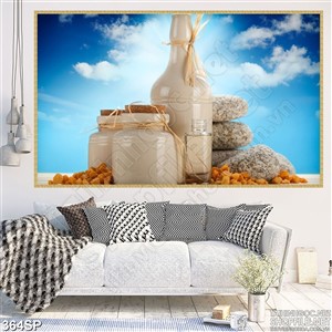 Tranh spa đẹp chai lọ