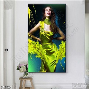 Tranh spa mới nhất dáng đẹp cô gái đẹp