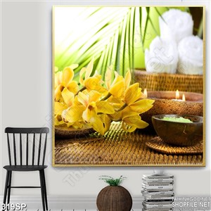 Tranh spa hoa lan nhiệt đới