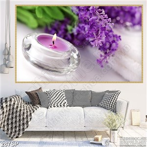 Tranh hoa lavender tím