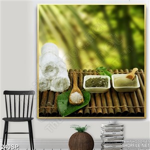 Tranh spa thiên nhiên đá muối