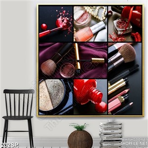 Tranh ghép mỹ phẩm làm đẹp