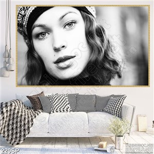 Tranh in canvas cô gái xinh đẹp