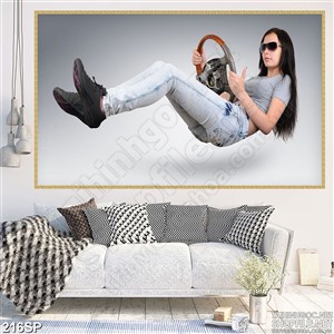 Tranh nhiếp ảnh nghệ sĩ cầm lái