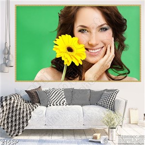 Tranh spa cô gái và làn da đẹp