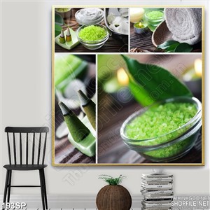 Tranh ghép spa muối tắm thư giãn