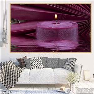 Tranh in uv cây nến tím