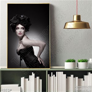 Tranh in uv cô gái đẹp