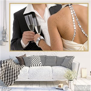 Tranh cặp đôi nghệ thuật in wall