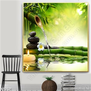 Tranh cảnh thiên nhiên in spa