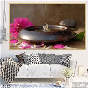 Tranh in uv chậu mật ong ngọt ngào