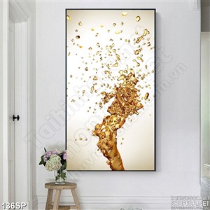 Tranh in wall dòng nước nghệ thuật