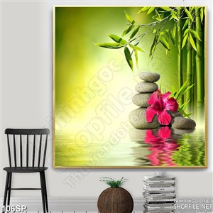 Tranh in uv cho spa trang trí