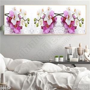 Tranh đẹp in tường lan hồ điệp