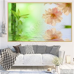 Tranh spa hoa đào nhỏ đẹp nhất