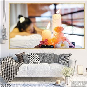 Tranh spa ánh nến thư giãn