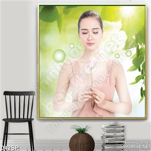 Tranh in tường spa sức sống mới