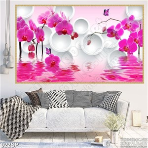 Tranh hoa lan spa hoa lan hồng hồ điệp