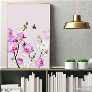 Tranh hoa lan đẹp mới nhất